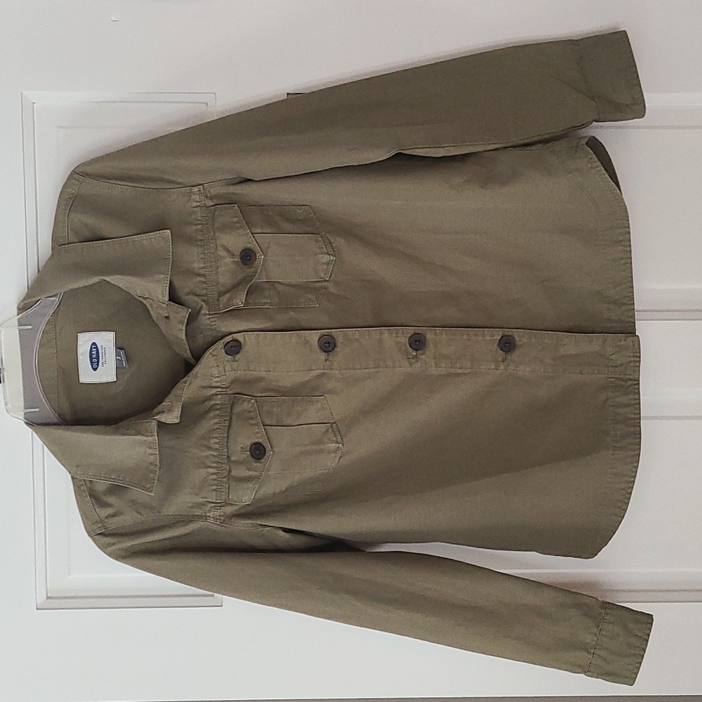 Old Navy Cargo/Utility Jacket. Sz Small.  Olive Green